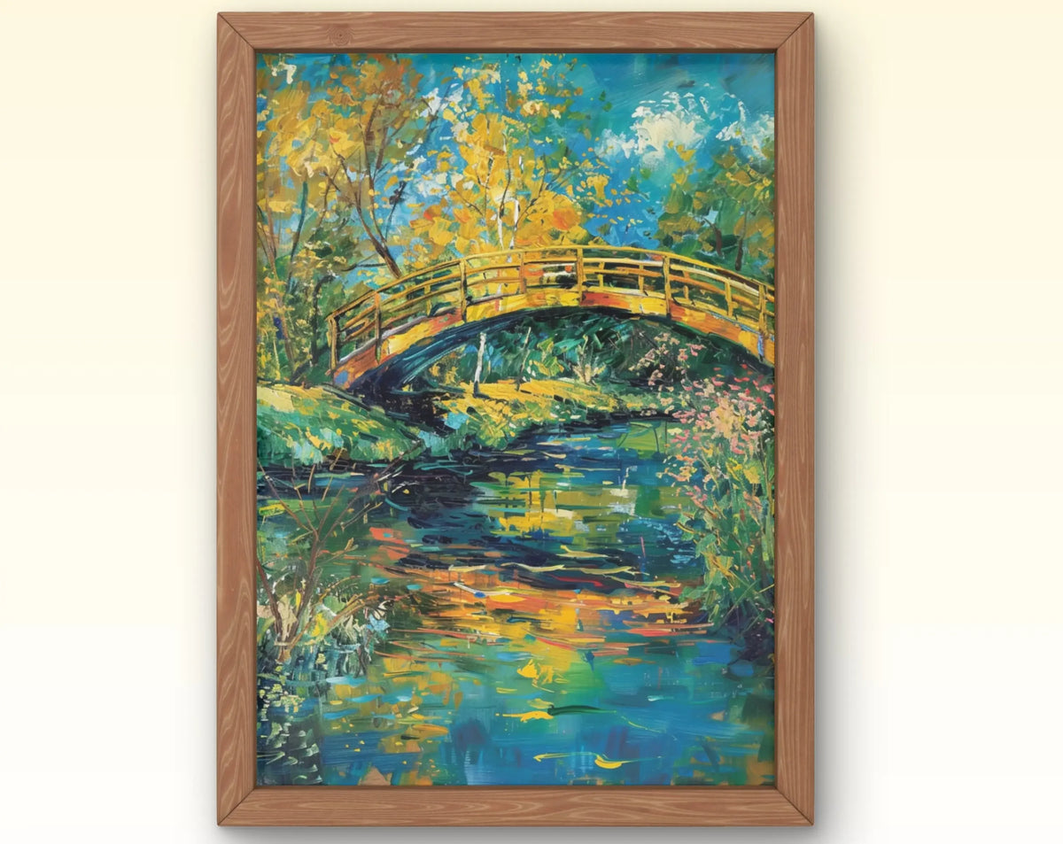European Rural Scenery Canvas Print – Floral Wall Art Canvas Wall Art Qst 16 50x70cm Unframed