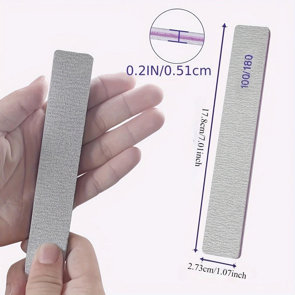 Thickened Reusable Wood Nail File Scraper Manicure Tool | Qme Nail File Scraper Qme