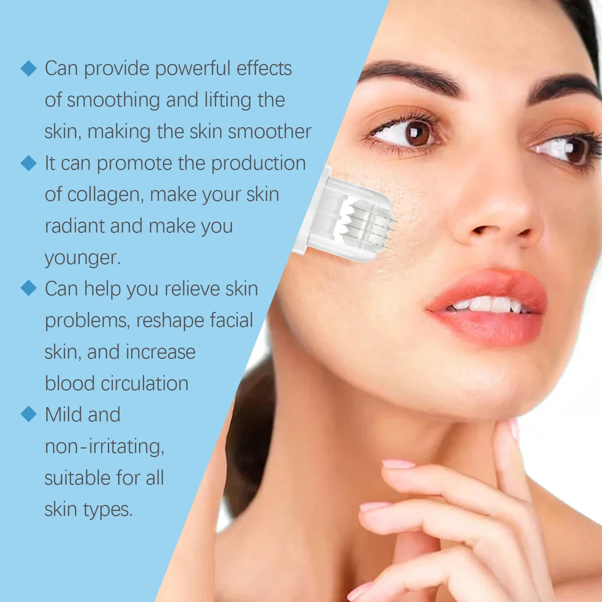 Hyaluronic Acid Serum Micro Roller – 64-Pin Hydrating Essence Micro Roller Serum Kit Qme