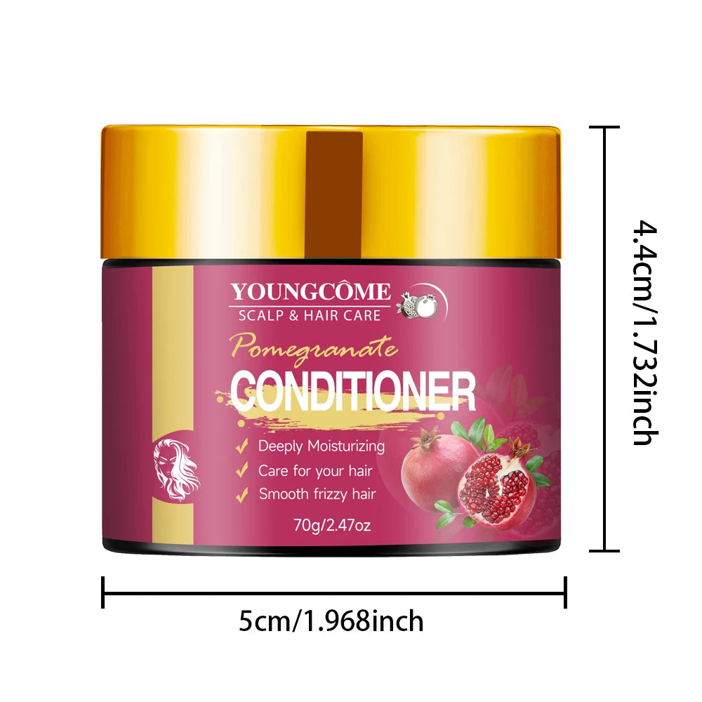 YOUNGCOME Pomegranate Conditioner – Deep Moisture & Frizz Control Hair Conditioner Qst 70G