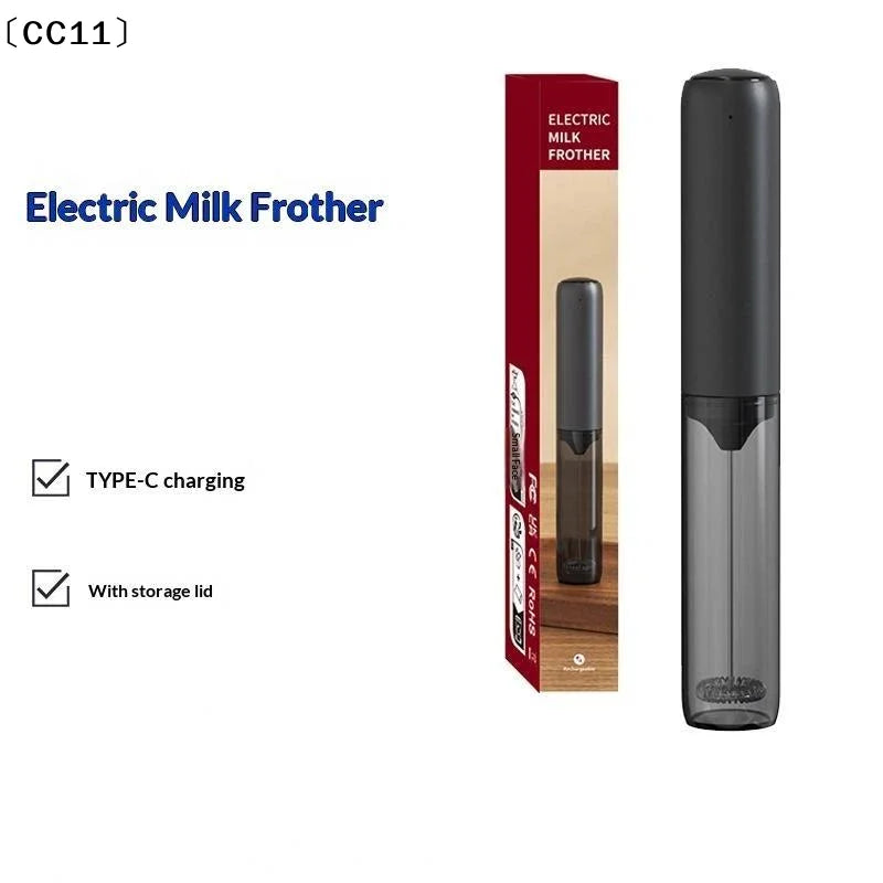 Rechargeable Electric Milk Frother | USB-C Charging & Storage Lid Electric Milk Frother Qme Default Title