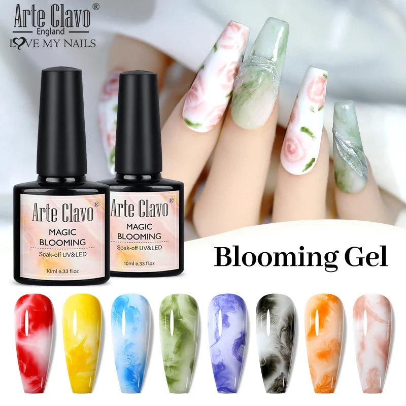 Arte Clavo Blossoming Gel Polish – Watercolor Nail Art 10ml Gel Nail Polish Qme