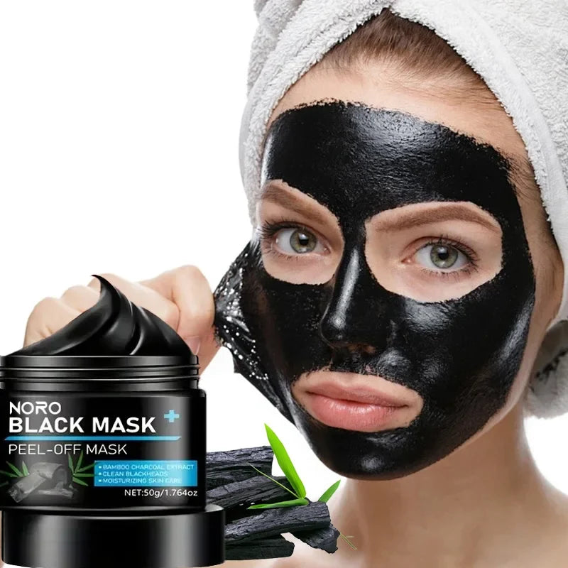 Bamboo Charcoal Peel-Off Facial Mask – Cleanse & Moisturize Peel-Off Face Mask Qme 1PCS