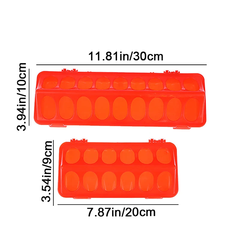 Double Row Plastic Poultry Feeder Trough – 12 or 18 Holes Poultry Feeder Trough Qst