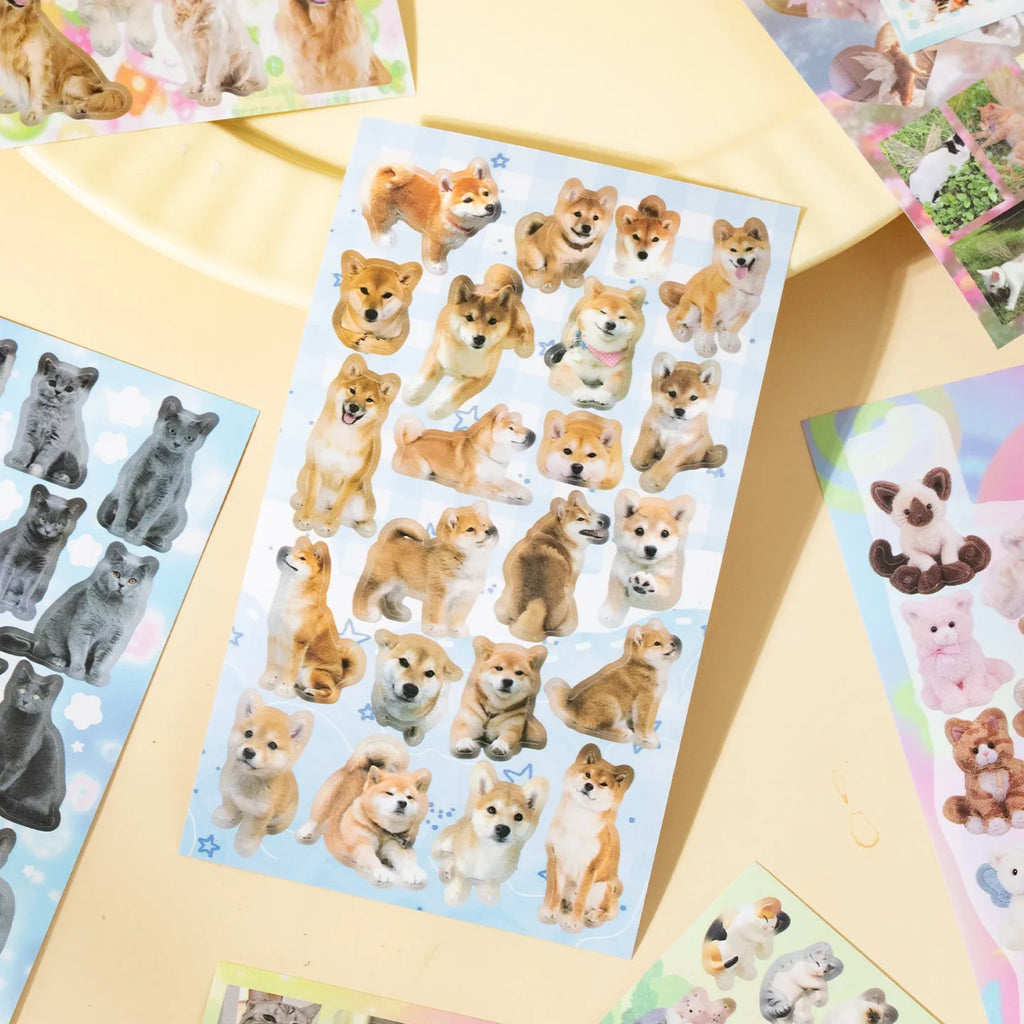 Cute PET Die Cut Sticker Book – Cartoon Scrapbooking Sheets Die Cut Sticker Book Qme