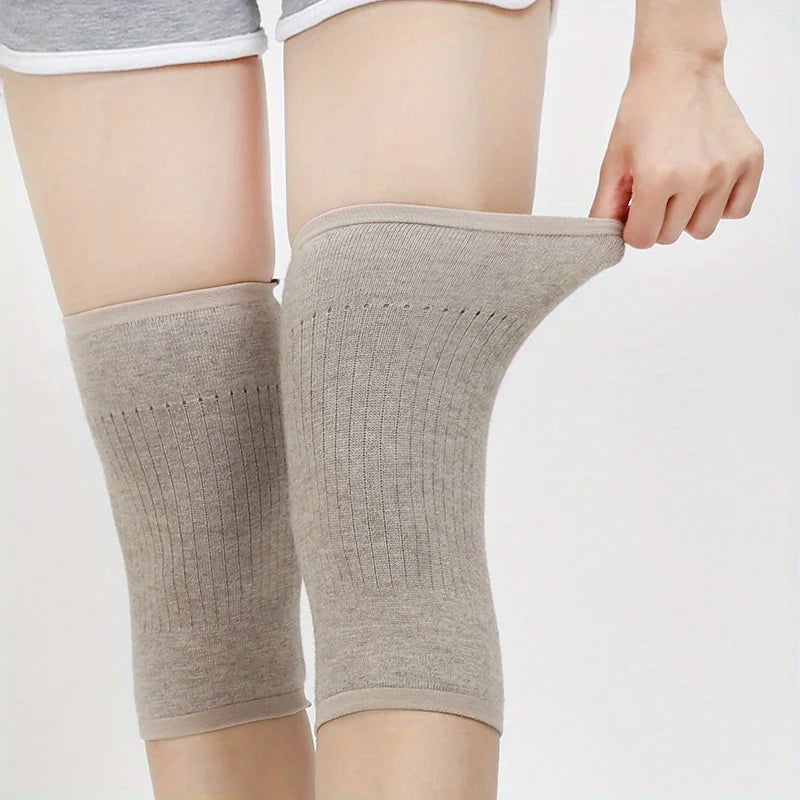 Cashmere Knee Warmers – Elastic Thermal Support Sleeves Thermal Knee Warmers Qme