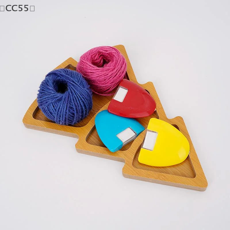 Christmas Tree Wooden Serving Tray – Holiday Snack & Candy Board Wooden Serving Tray Qst