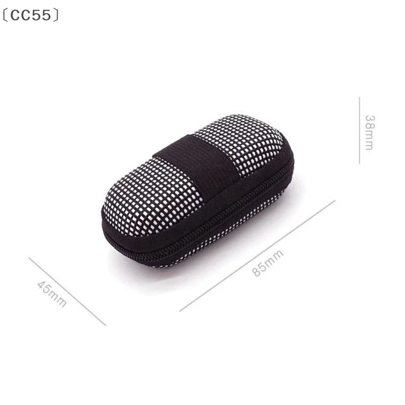 Portable EVA Zipper Glasses Case – Hard Shell Eyewear Box Eyeglasses Case Qst