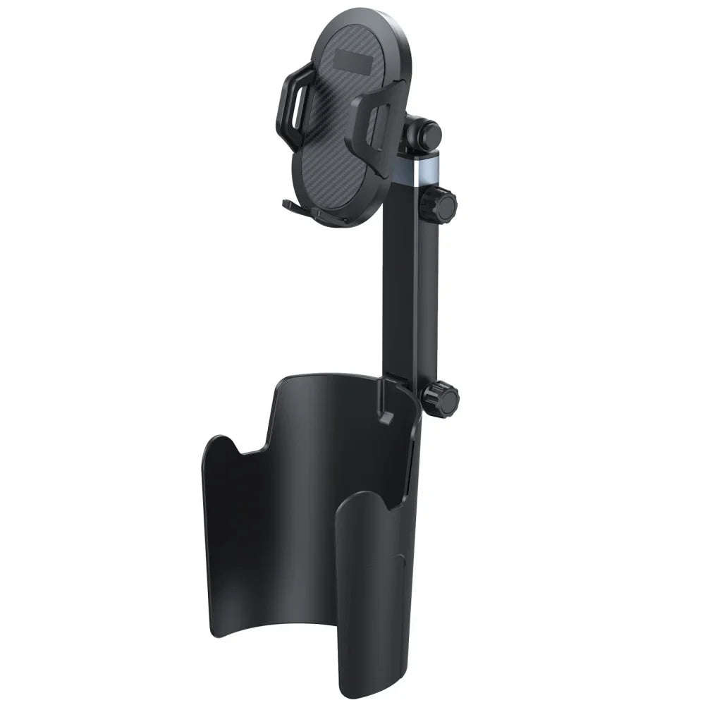 Car Cup Holder Phone Mount 360° Rotation | Qme Car Phone Mount Qme black
