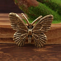 Brass Butterfly Desk Ornament | Resin Insect Statue Décor Decorative Figurine Qme 1pcs