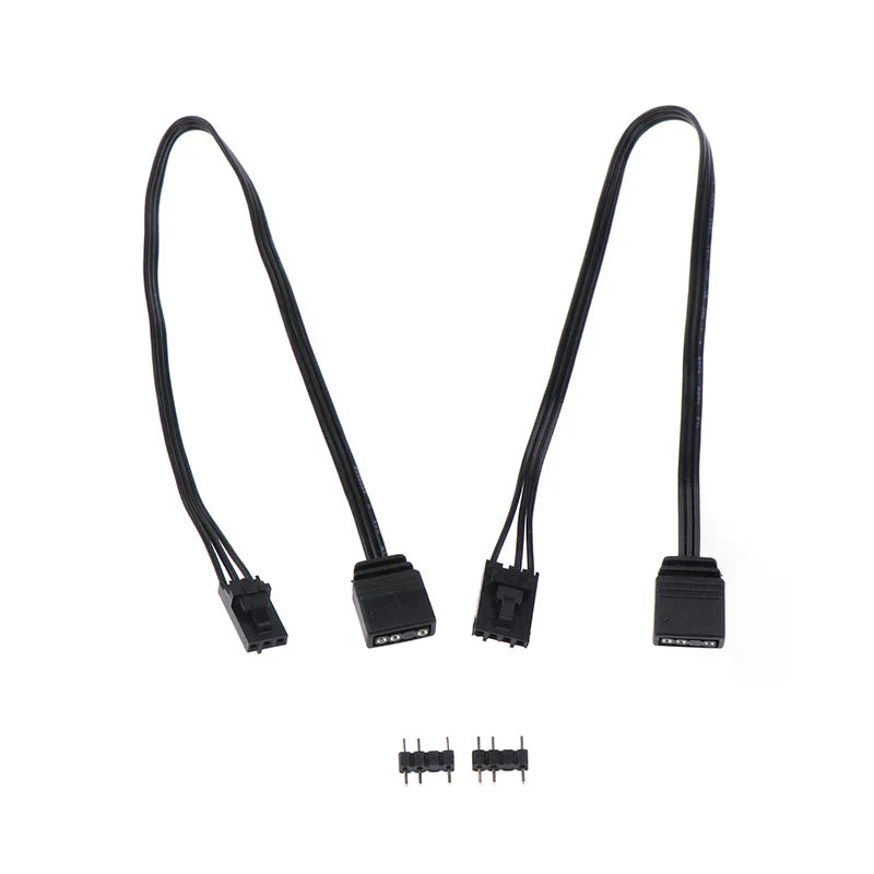 Corsair RGB to ARGB 4-Pin 3-Pin Adapter Cable – 28cm RGB Adapter Cable Qme