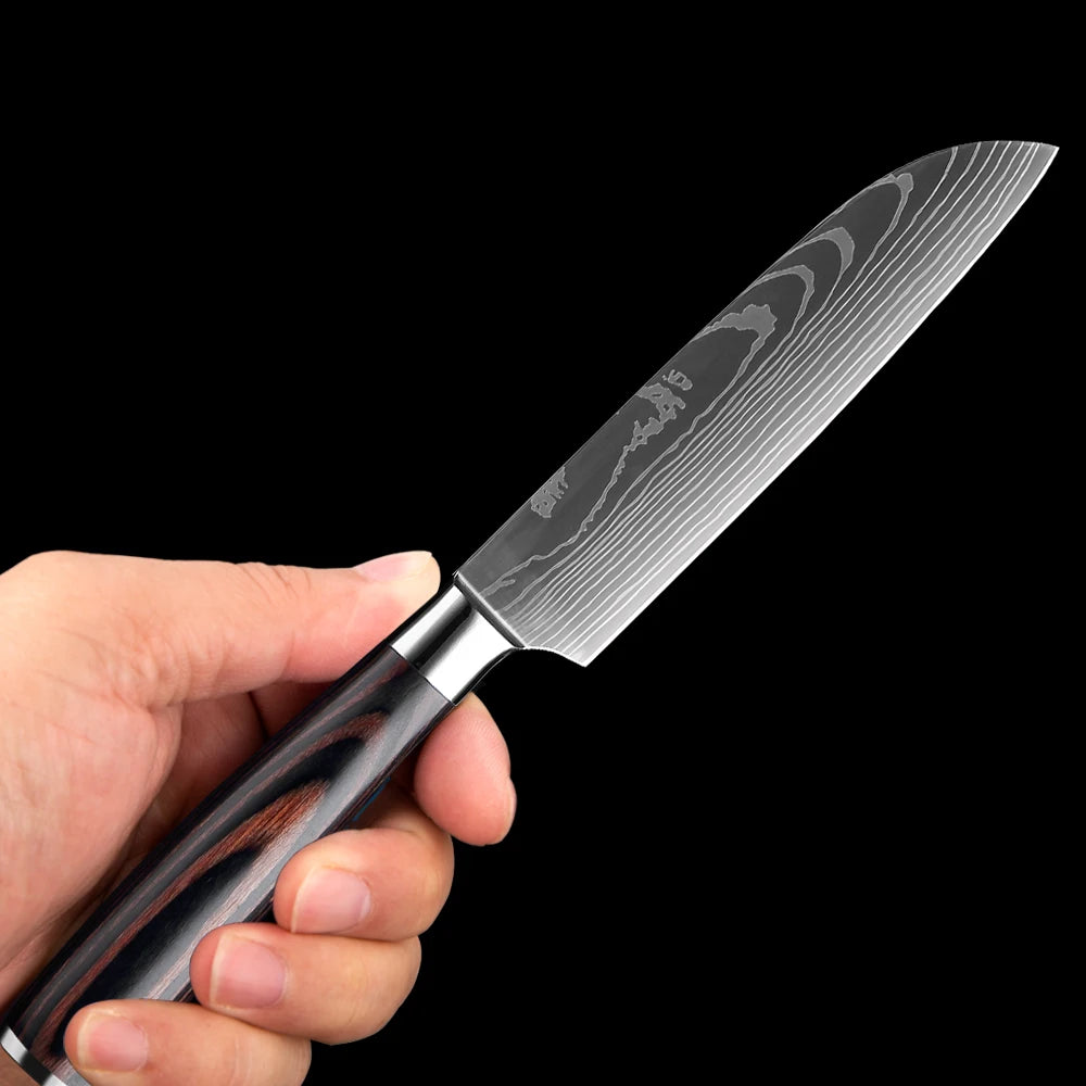 Xituo Damascus Curved Paring Knife – Fruit & Veggie Peeler Paring Knife Qst