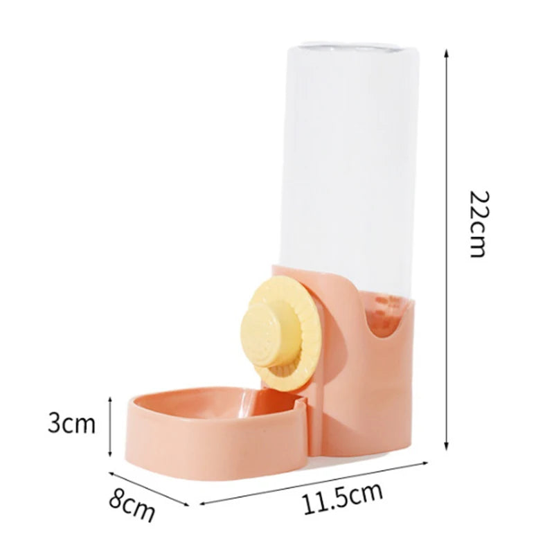 Automatic Pet Feeder & Water Bottle – Cage Hanging Dispenser Automatic Pet Feeder Qst
