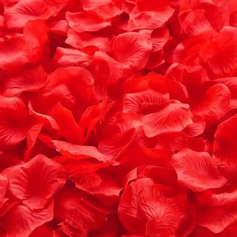 Artificial Silk Rose Petals 1000pcs – Colorful Wedding Decor Artificial Rose Petals Qme Red