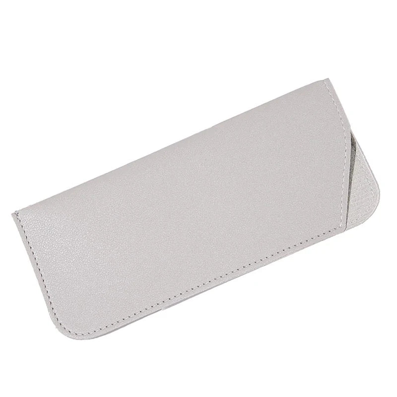Solid Glasses Bag Protective Case | Sunglasses & Reading Cover Eyewear Protective Case Qme Light Grey