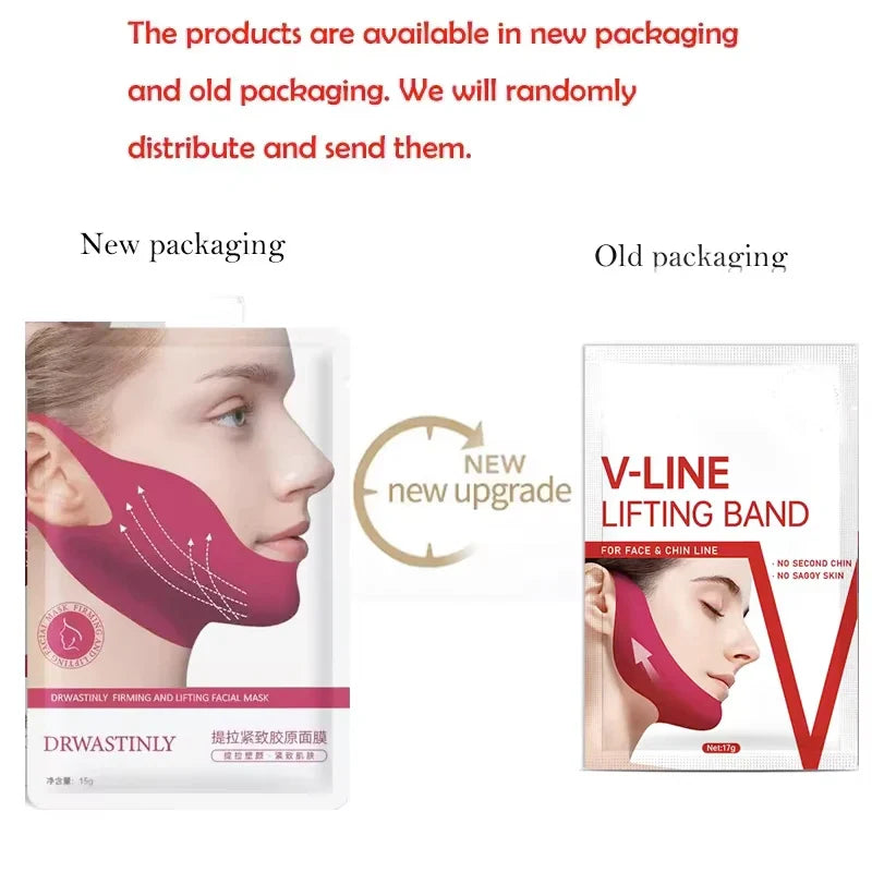 V-Line Hydrogel Chin Mask – Jawline Firming & Contouring Hydrogel Face Mask Qme