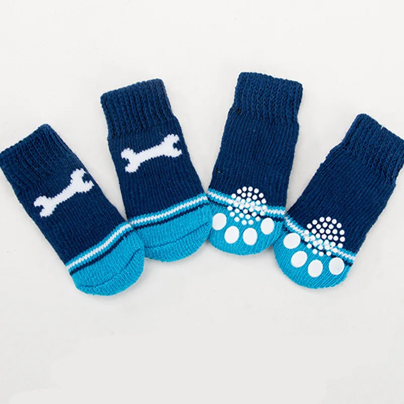 Anti-Slip Paw Socks for Small Dogs & Cats | Indoor Protection Pet Paw Protectors Qme lansegutou M