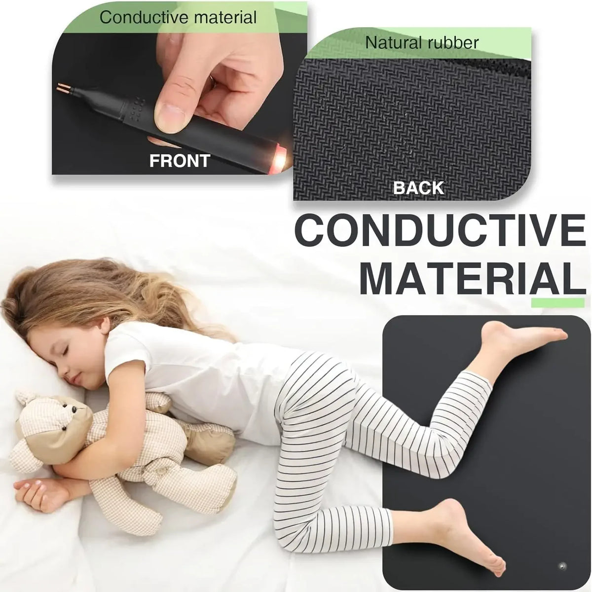 Grounding Mat for Feet 40x60cm – Earthing Mat with Cord Grounding Mat Qst