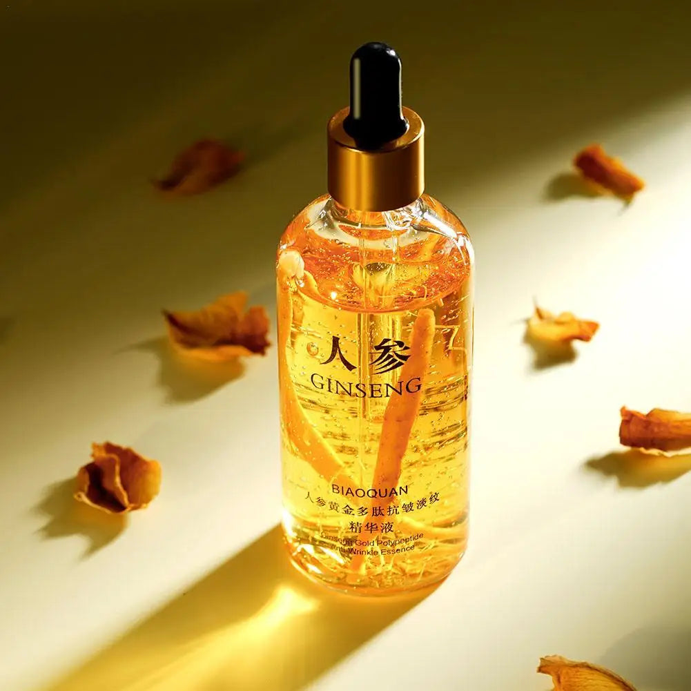 Gold Ginseng Polypeptide Face Essence 100ml – Brightening Serum Face Essence Serum Qme