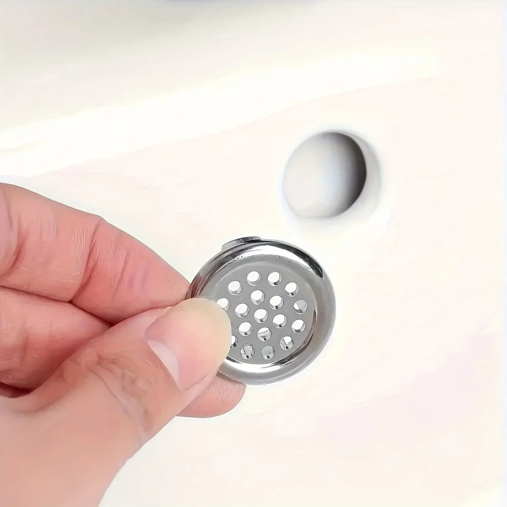 Ceramic Sink Overflow Cover | Decorative Round Basin Insert Sink Overflow Cover Qme