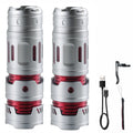 BORUIT Gyro EDC LED Flashlight Type-C Rechargeable | Camping EDC LED Flashlight Qst 2pc