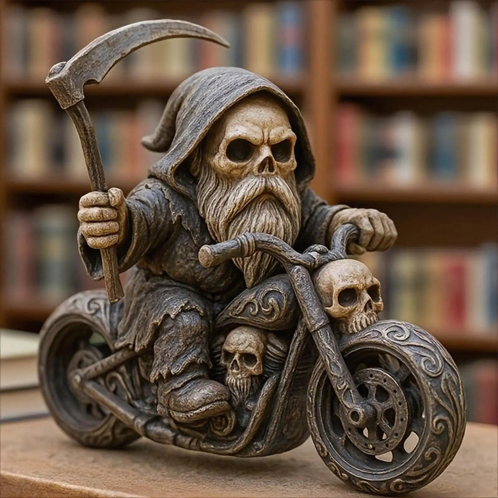 Halloween Grim Reaper Resin Statue Desk Figurine Decoration Decorative Figurine Qme