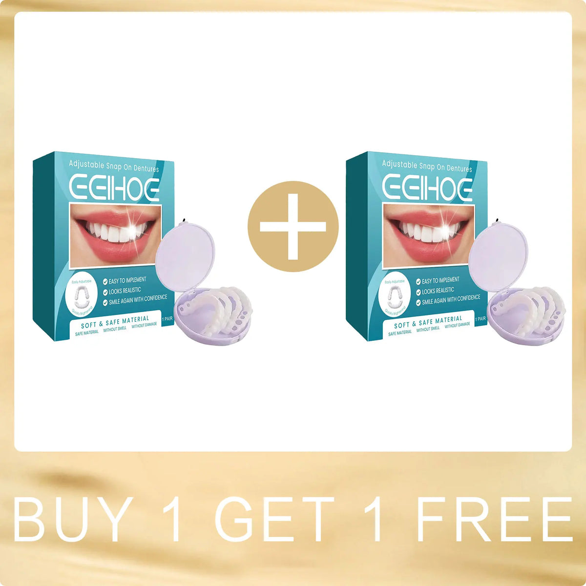 Snap-On Teeth Veneers – Adjustable Temporary Dental Cover Snap-On Dental Veneers Qst Buy 1 For 1 Free