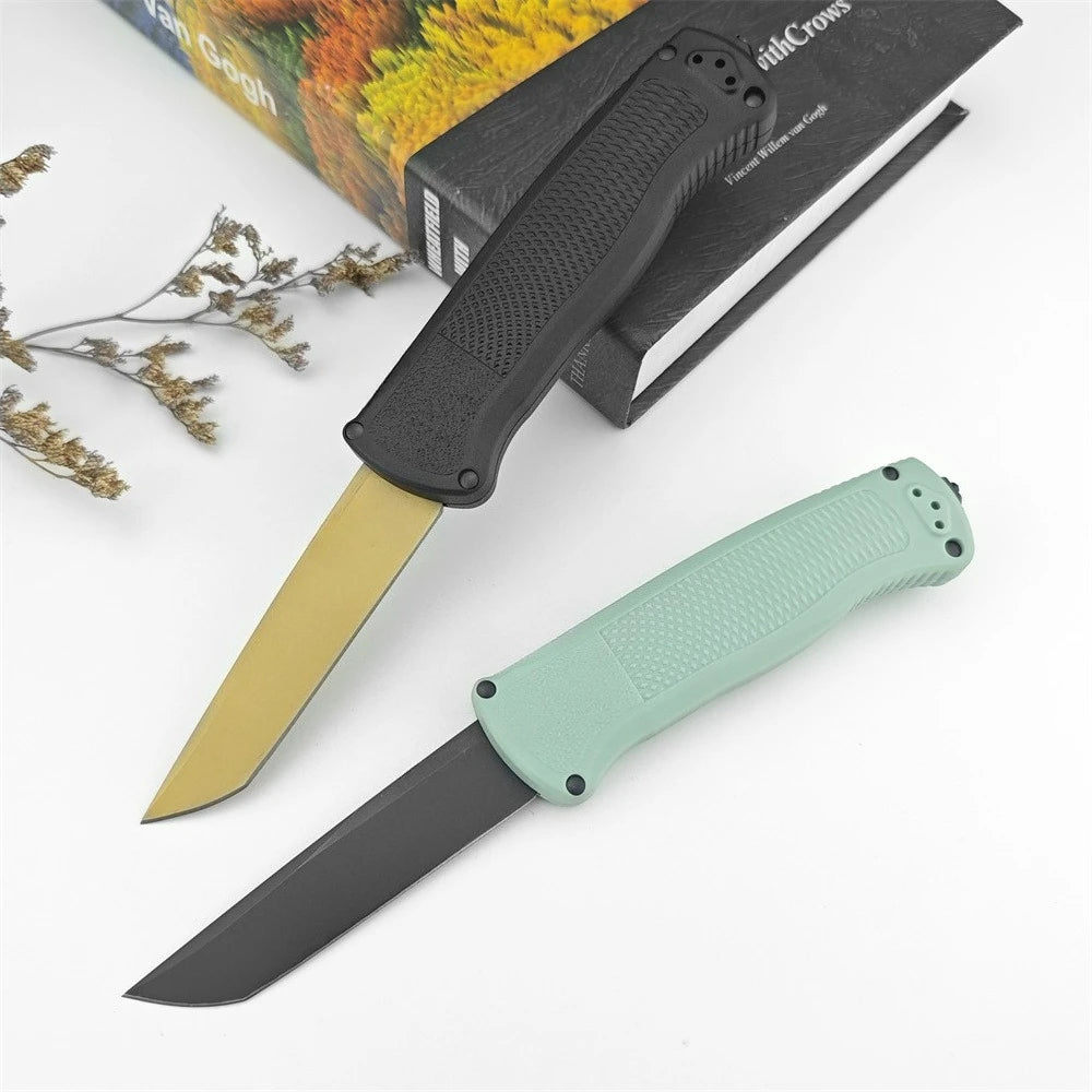 Tanto Folding Knife D2 Blade Nylon Handle Tactical EDC Tool Folding Tactical Knife Qst