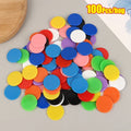 Montessori Bingo Chip Markers – Plastic Math Learning Toy Math Learning Toy Qme Multicolor