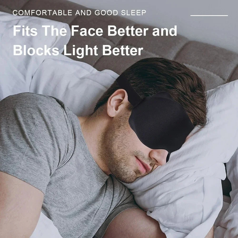 3D Sleep Mask – Memory Foam Eye Mask for Travel & Rest Sleep Eye Mask Qme