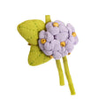3D Hydrangea Brooch – Cotton Linen Floral Pin for Women Floral Brooch Pin Qst Purple