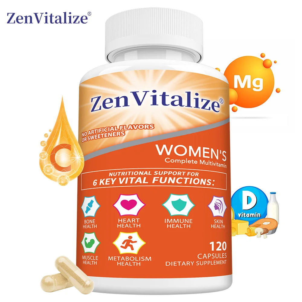 Women's Multivitamin – Vitamins A C D E Zinc Biotin Folic Acid Women's Multivitamin Qst