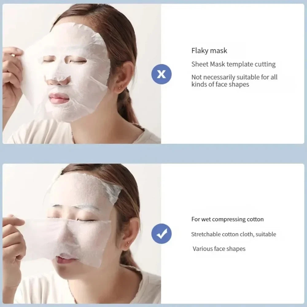 Stretchable Cotton Pads – Soft Pre-Makeup Cleansing Wet & Dry Facial Cleansing Pads Qme