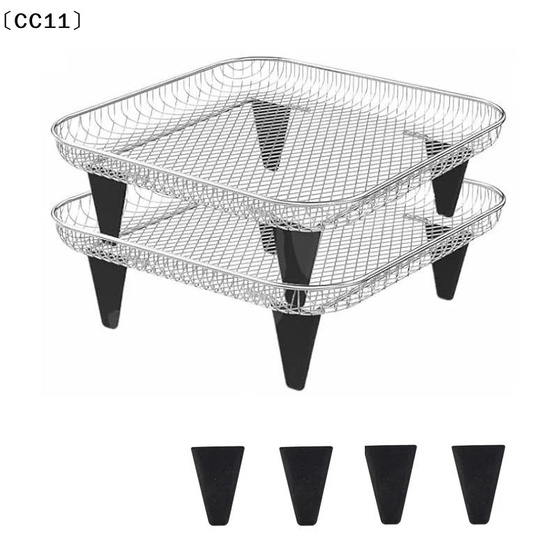 Silicone Bumper Pads for Air Fryer & Dewatering Racks – 4–6 Pcs Silicone Rack Bumper Pads Qme