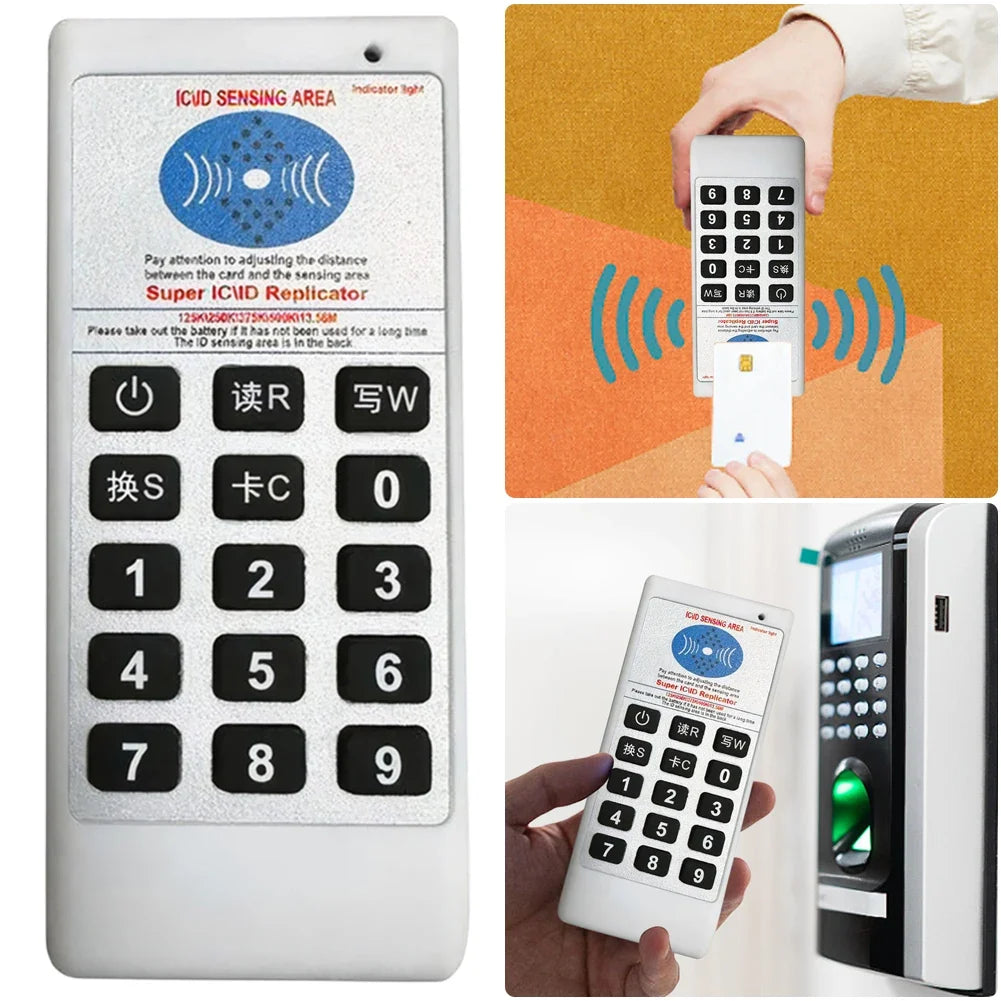 Handheld RFID NFC Card Reader Writer Copier 125KHz 13.56MHz RFID Card Duplicator Qme