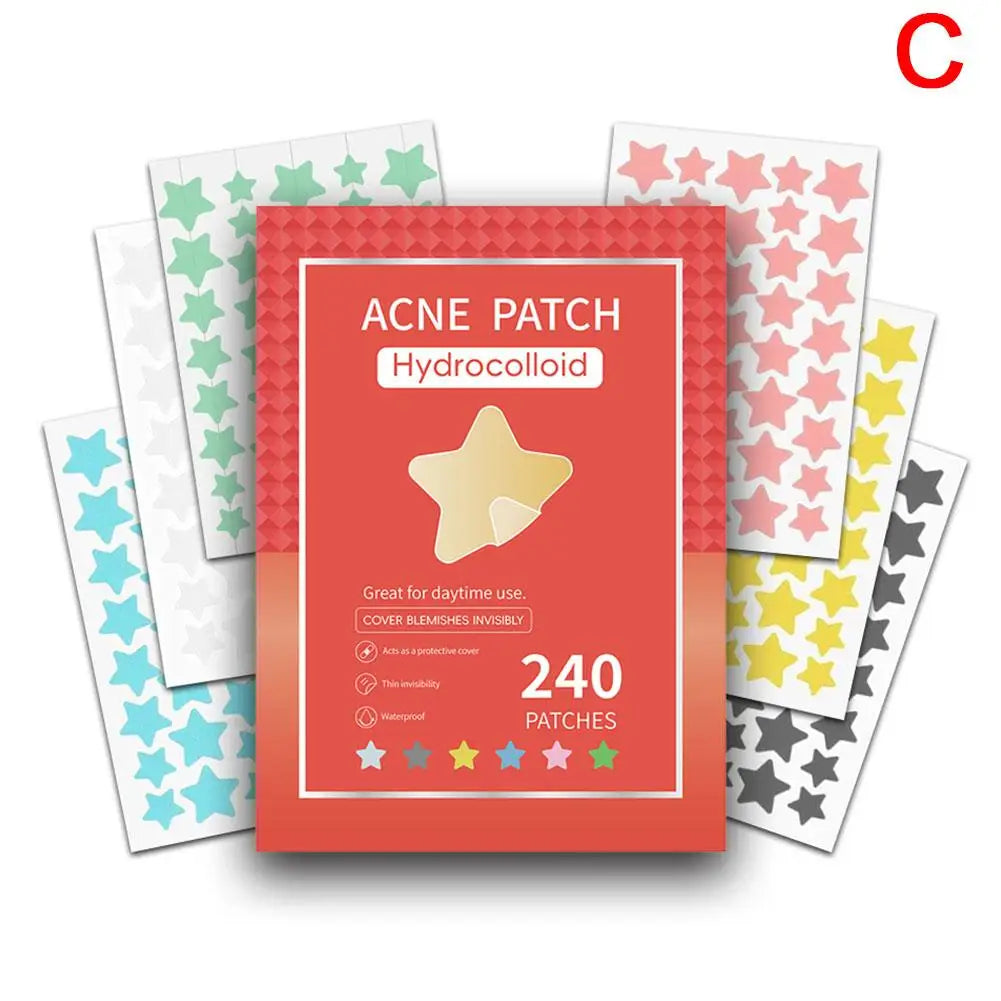 Colorful Star Pimple Patches – Invisible Skin Care Stickers Pimple Patch Qme C CN