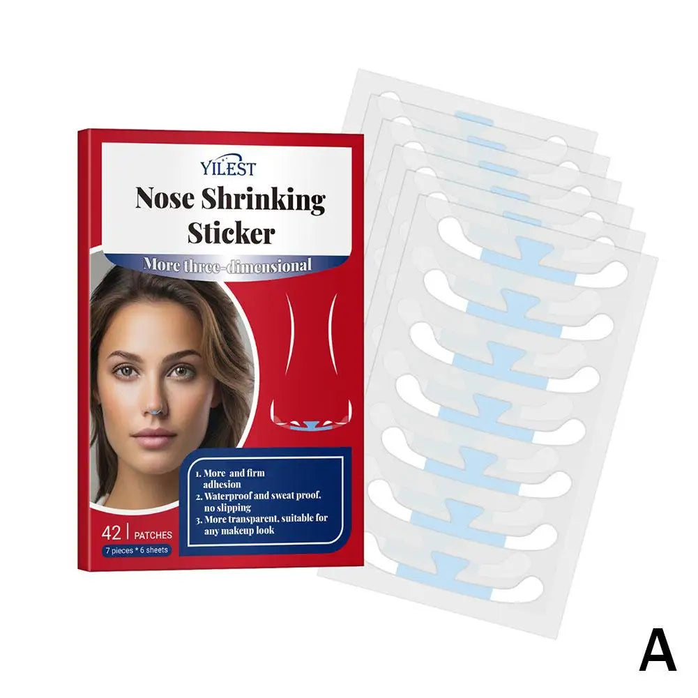 Invisible Nose Wing Slimming Stickers – Cosplay Beauty Strips Cosmetic Beauty Strips Qme 42pcs-C CN