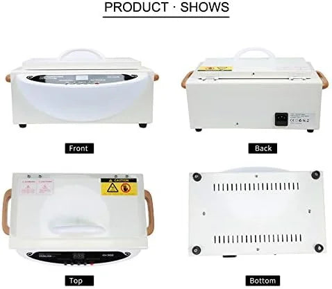Electric Nail Tool Sterilizer Cabinet LCD Display 2L 200°C Nail Tool Sterilizer Qst