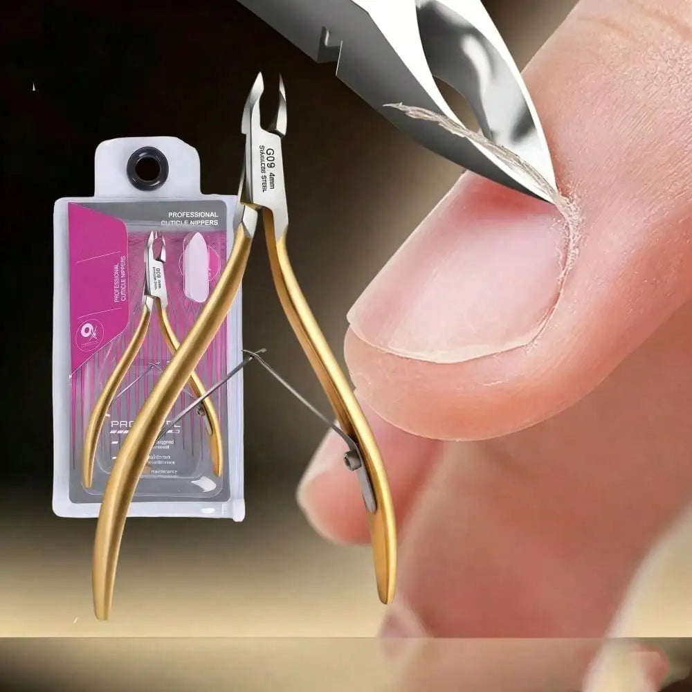 Professional Sharp Blade Cuticle Nippers & Nail Trimmer | Qme Cuticle Nippers Qme Gold