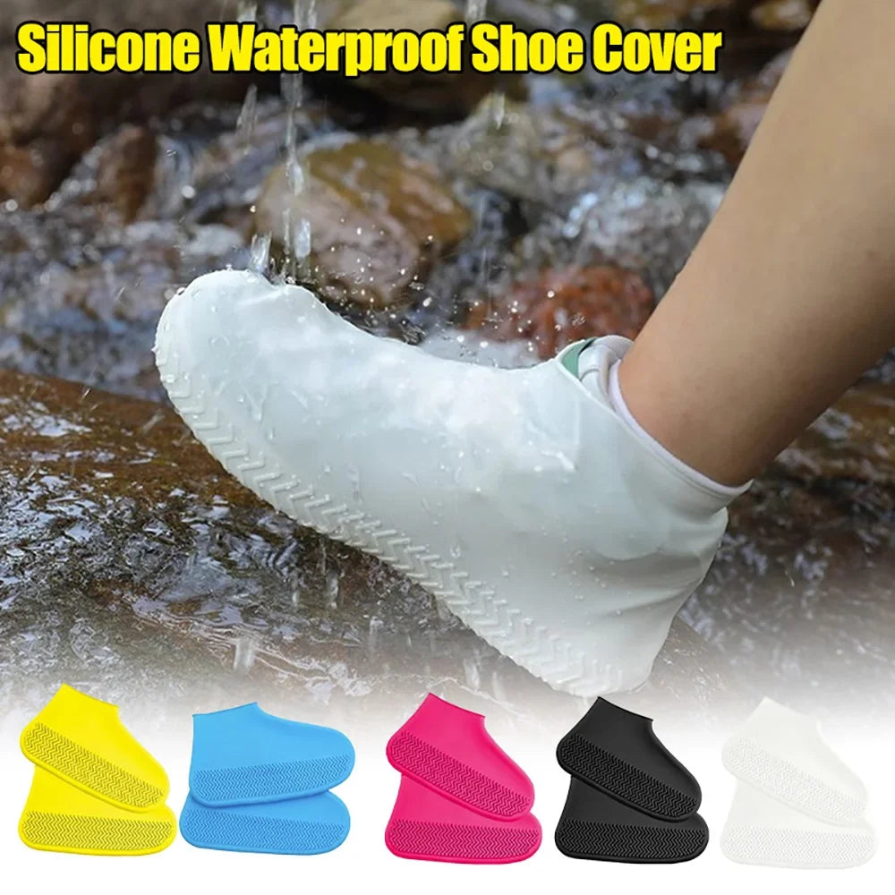 Waterproof Rain Shoe Covers – Reusable, Non-Slip & Foldable Rain Shoe Covers Qme