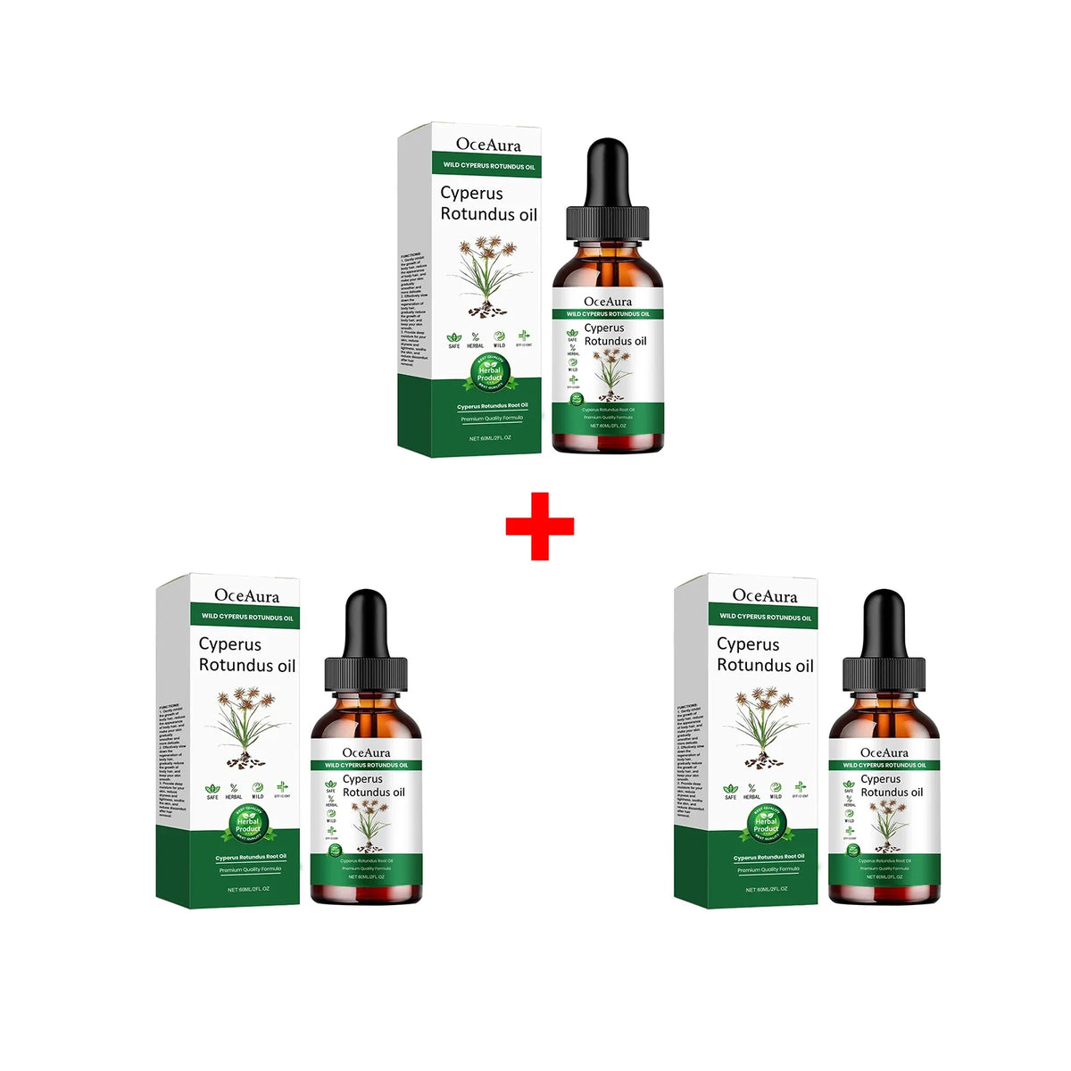 Cyperus Rotundus Hair Minimizing Serum | Smooth Skin Oil Hair Minimizing Serum Qme 180ml Boxed