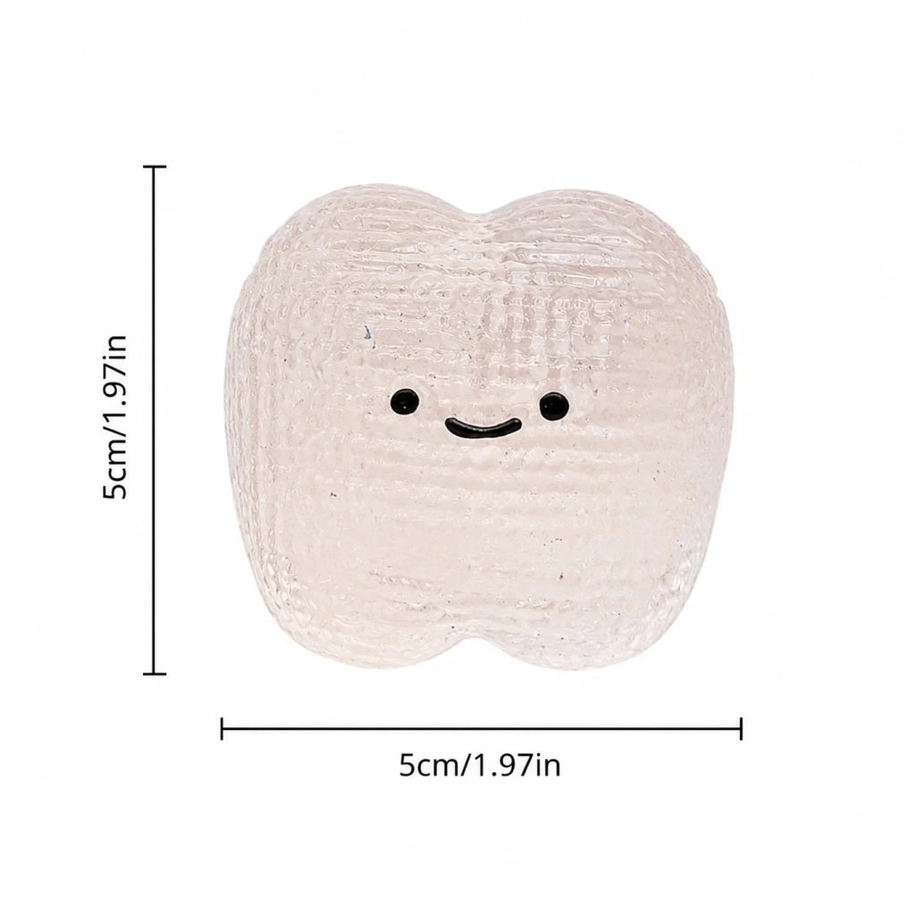 Teeth Shape Sensory Slow Rising Squeeze Ball – Kids & Adults Novelty Squeeze Toy Qme