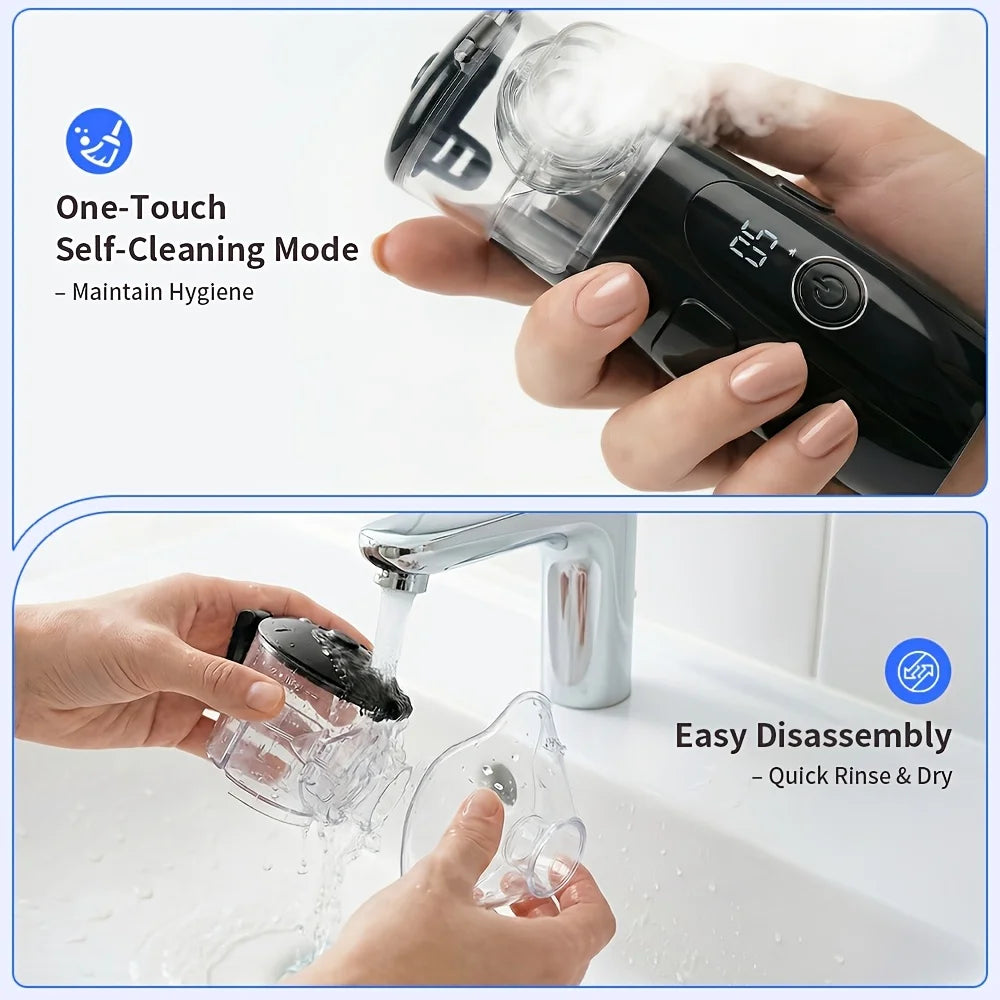 Portable Ultrasonic Mesh Nebulizer – Silent Rechargeable Inhaler Mesh Nebulizer Qst