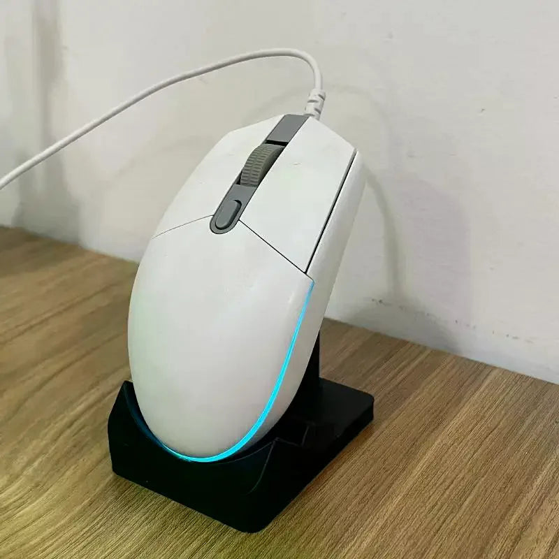 3D Printed Wireless Mouse Stand | Non-Slip & Receiver Jack Mouse Display Stand Qme