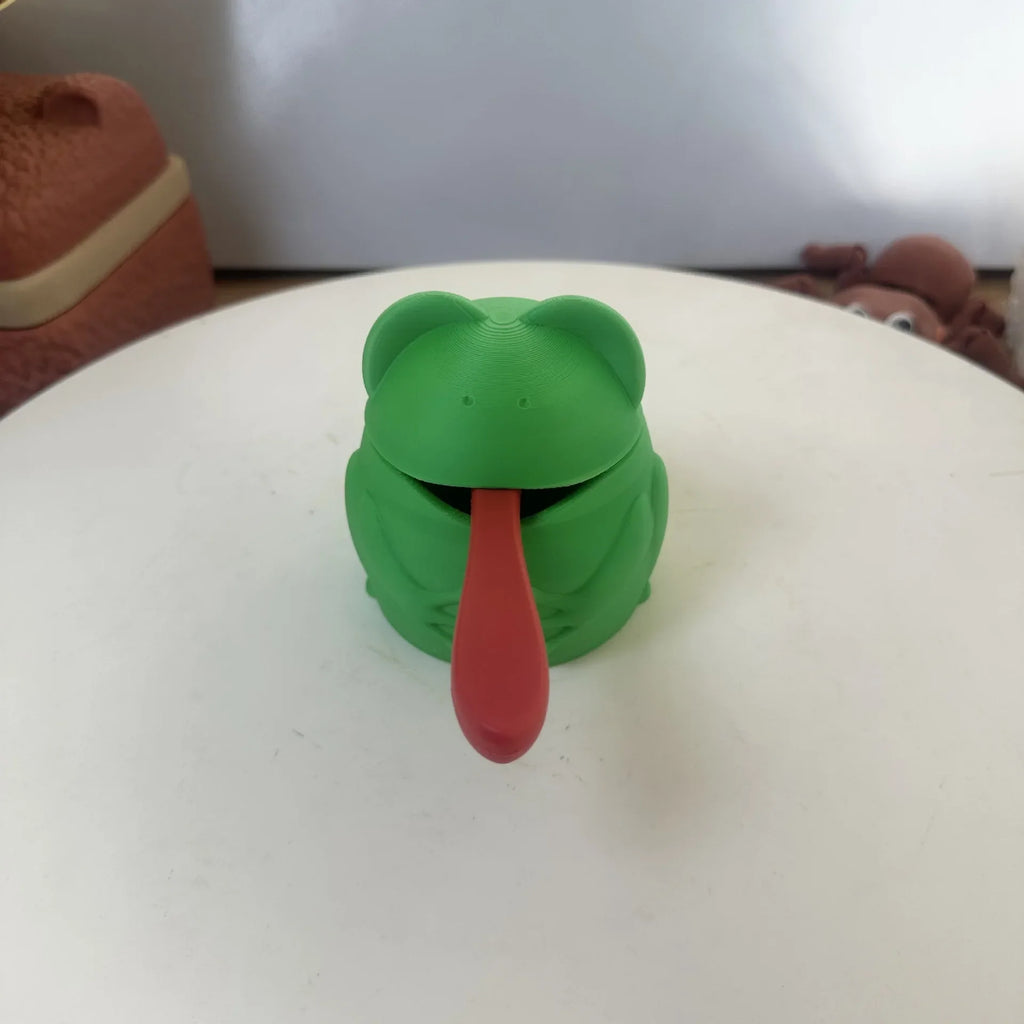 Frog Salt Cellar & Seasoning Jar – Cute Kitchen Decor Salt Cellar Qme green