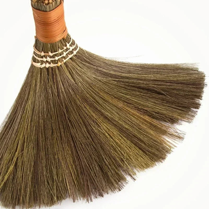 Natural Wood Broom & Dustpan Set – Floor Sweeping Cleaning Tool Floor Broom & Dustpan Qme