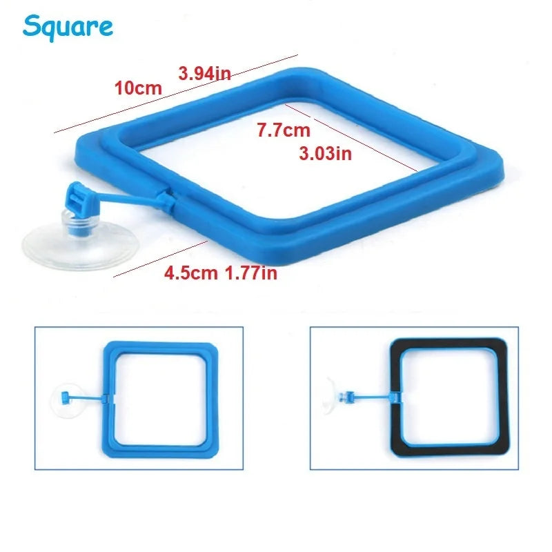 Aquarium Fish Feeding Ring – Floating Feeder for Fish Tanks Aquarium Feeding Ring Qme