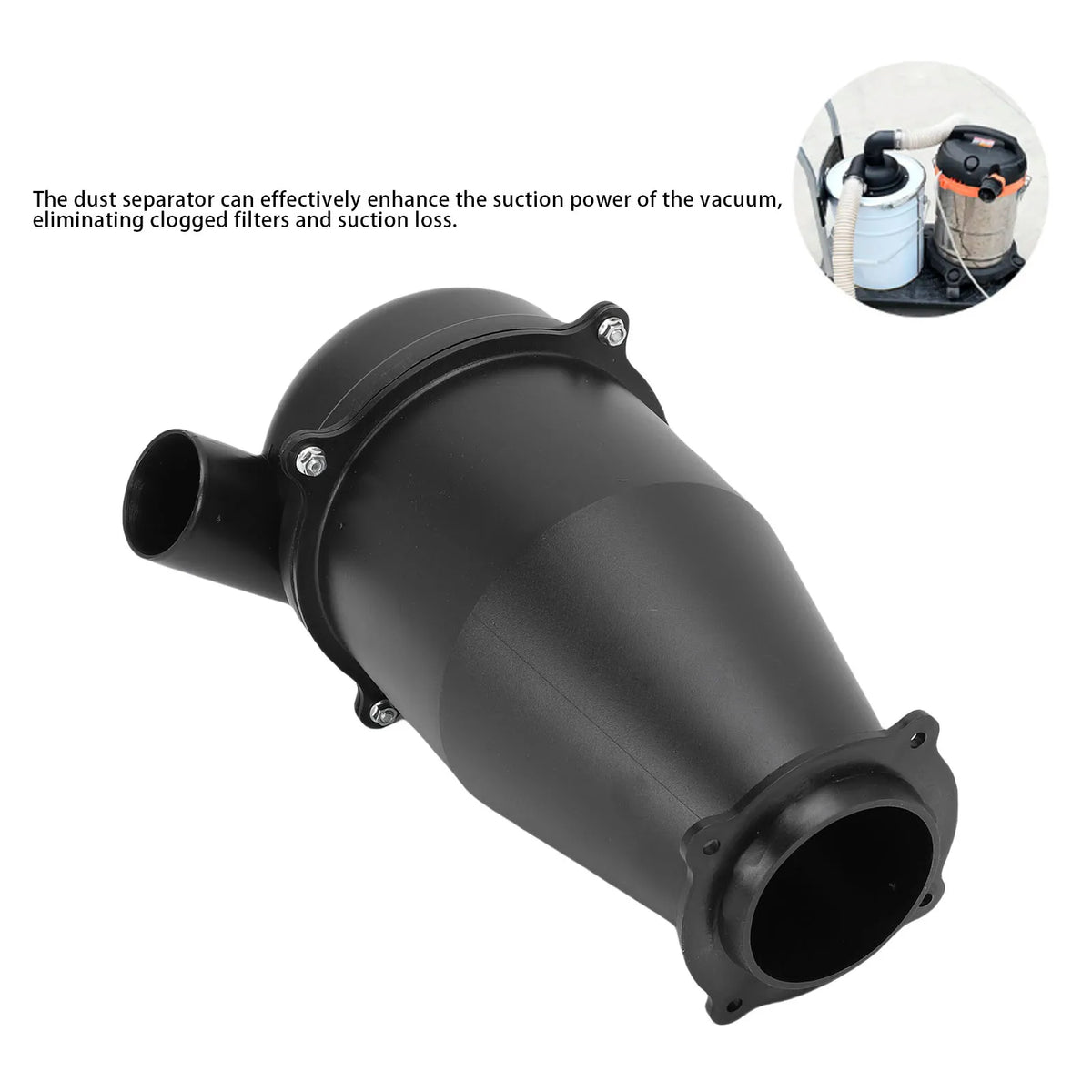 Cyclone Dust Separator for Wet Dry Vacuums | High Performance Vacuum Dust Separator Qst
