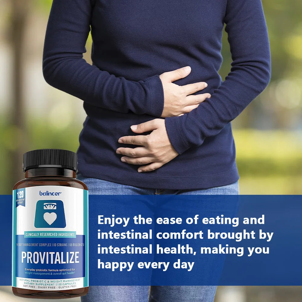 Provitalize Probiotic Capsules – Moringa, Gut & Immune Support Probiotic Supplement Qst