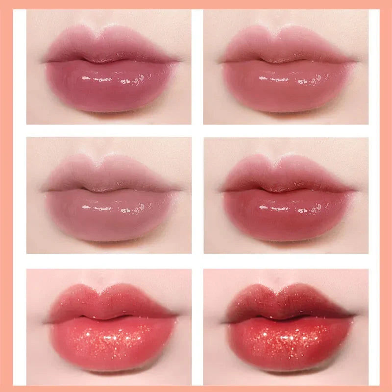 Mirror Waterlight Lip Gloss – Waterproof Non-Stick Glaze Tint Lip Gloss Tint Qme